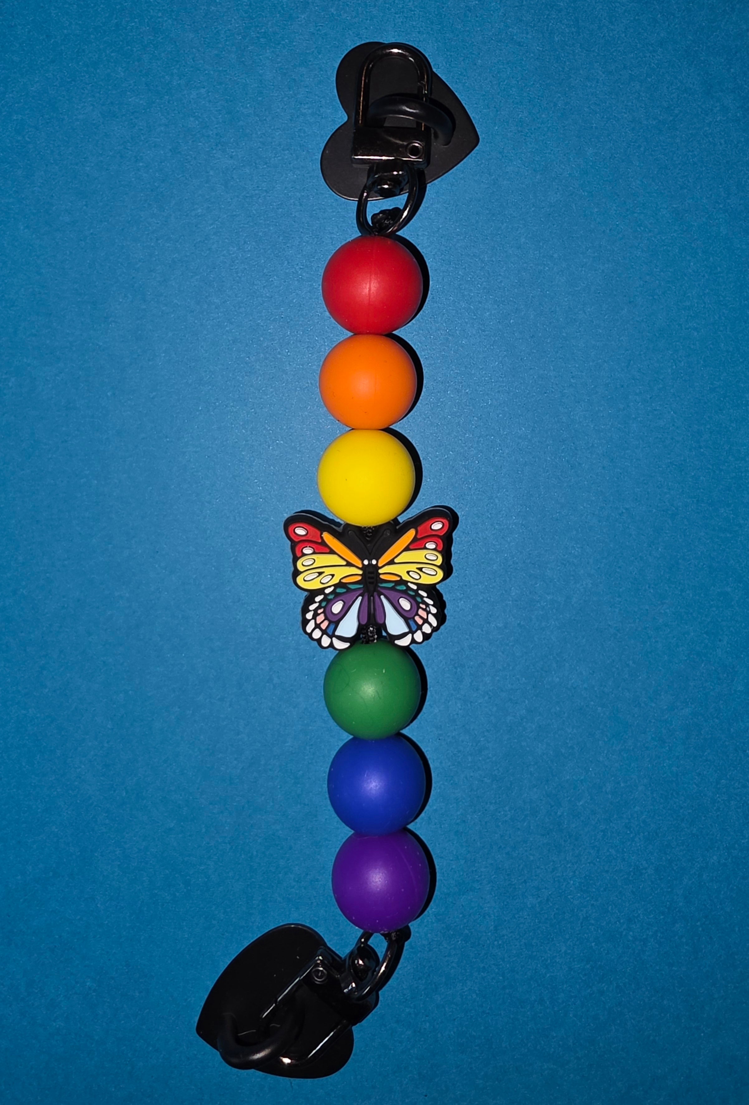 Rainbow Butterfly Adhesive Phone/Tablet Charm