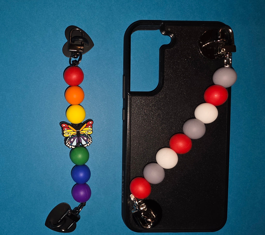 Rainbow Butterfly Adhesive Phone/Tablet Charm