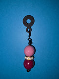 Maroon Straw Charm