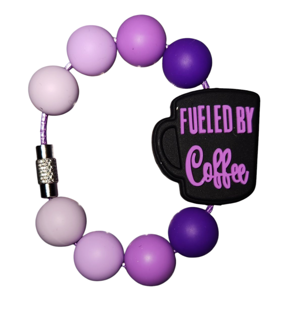 Purple Fueled by Coffee Tumbler Charm (Copy)