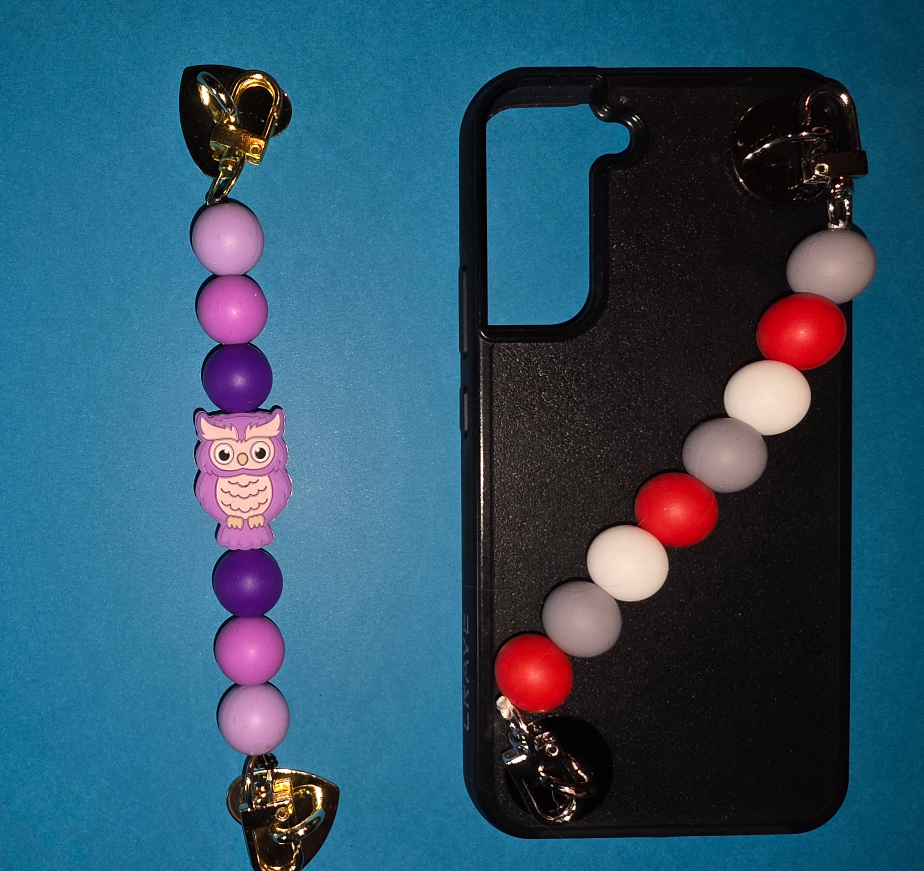 Purple Owl Adhesive Phone/Tablet Charm