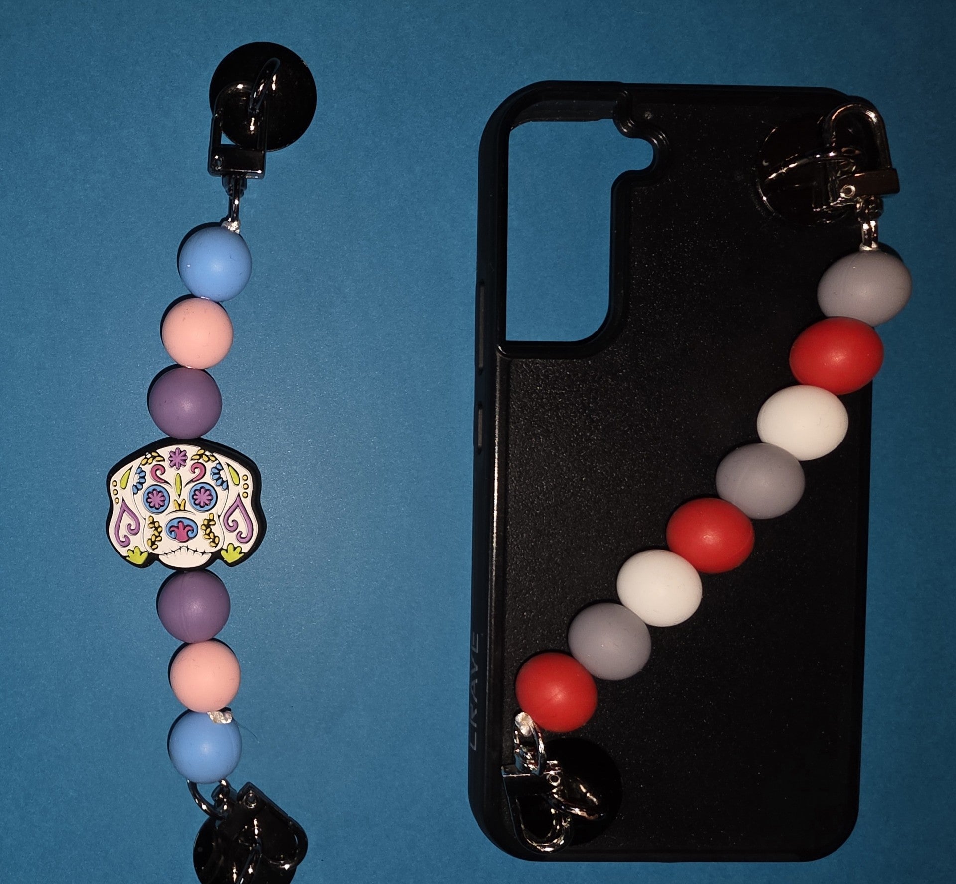 Sugar Skull Dog Adhesive Phone/Tablet Charm