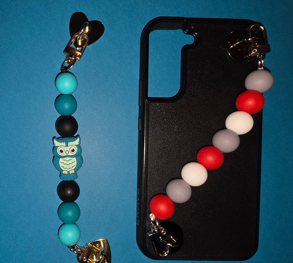 Teal Blue Owl Adhesive Phone/Tablet Charm